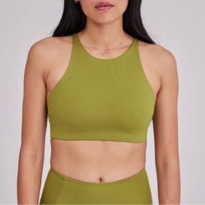 Girlfriend Collective Topanga Bra in Ivy